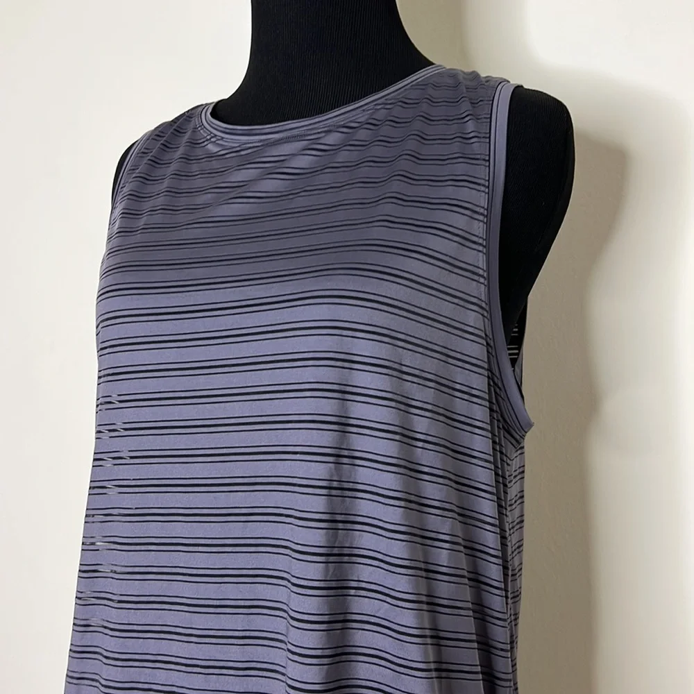 LULULEMON Meet Halfway Tank *Striped In Moonwalk S
